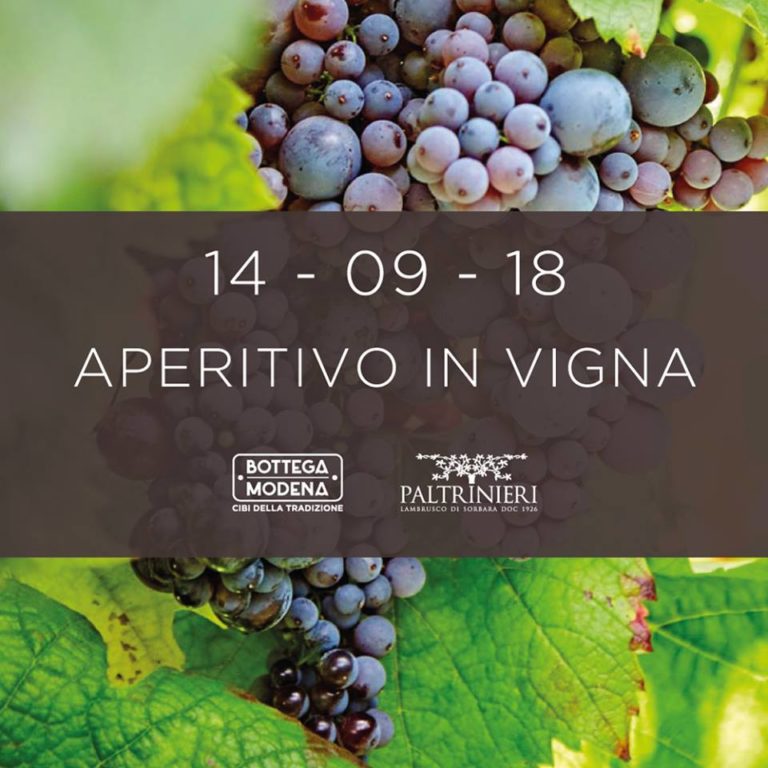 Aperitivo in Vigna – venerdì 14 Settembre ore 19.30