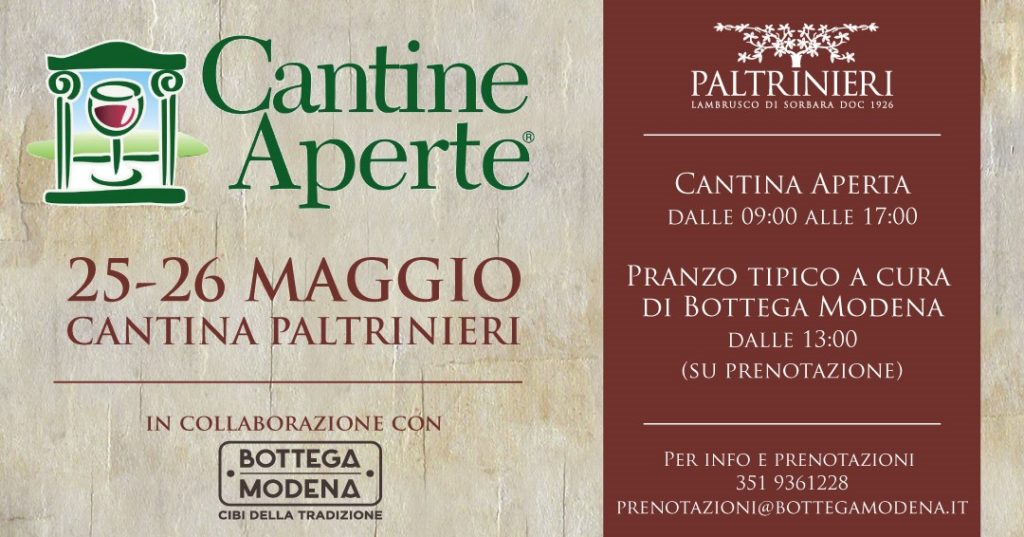 Cantine Aperte 25-26 maggio 2019
