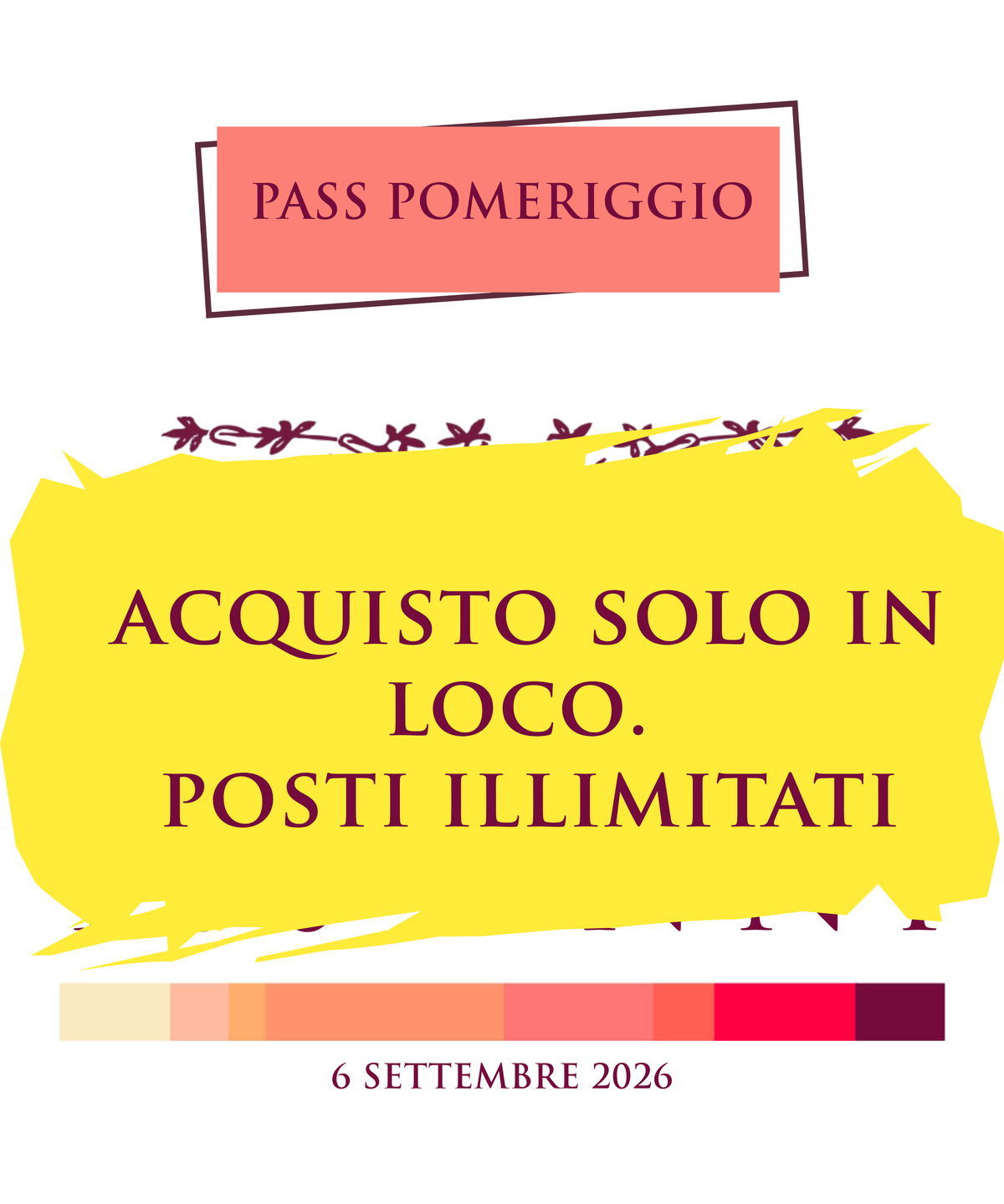 PASS POMERIGGIO